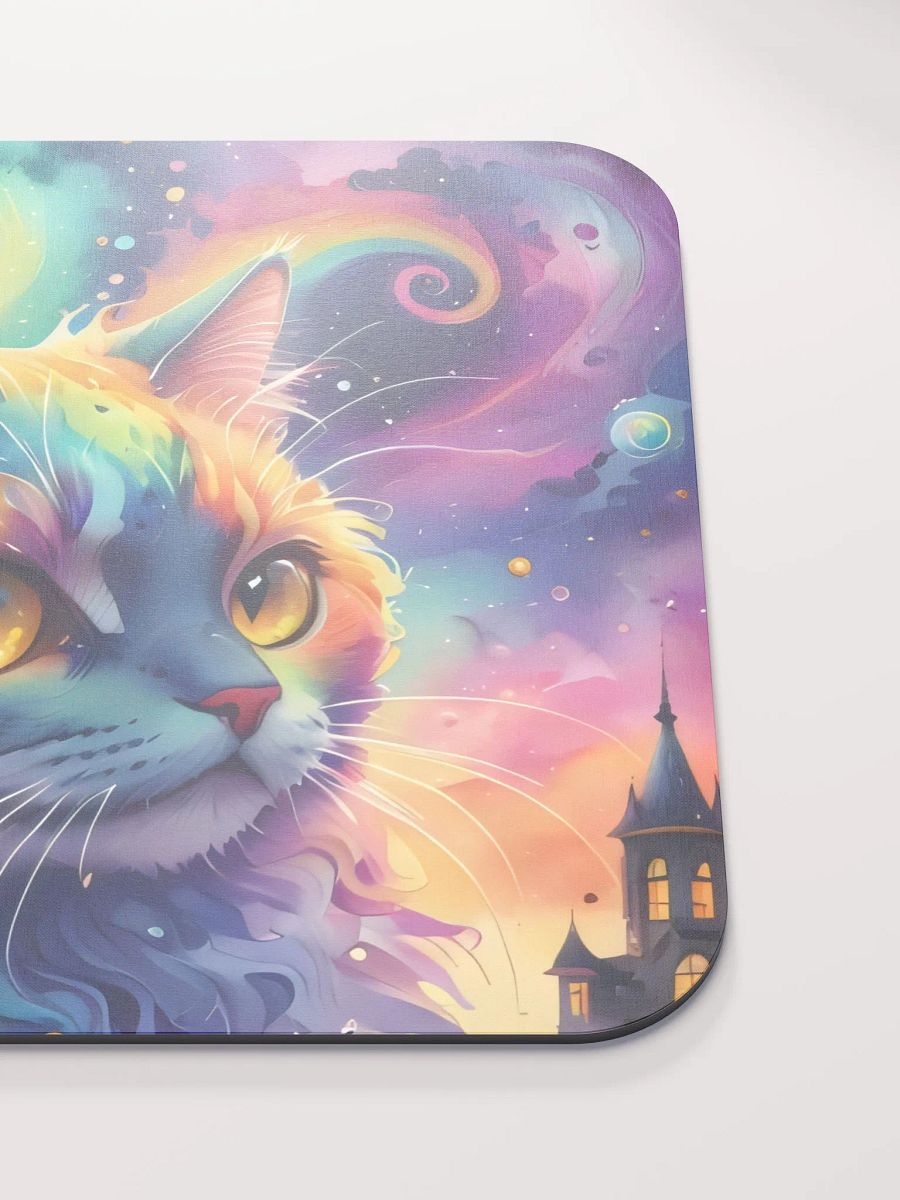 Psychedelic Cat Dreams Mouse Pad product image (6)