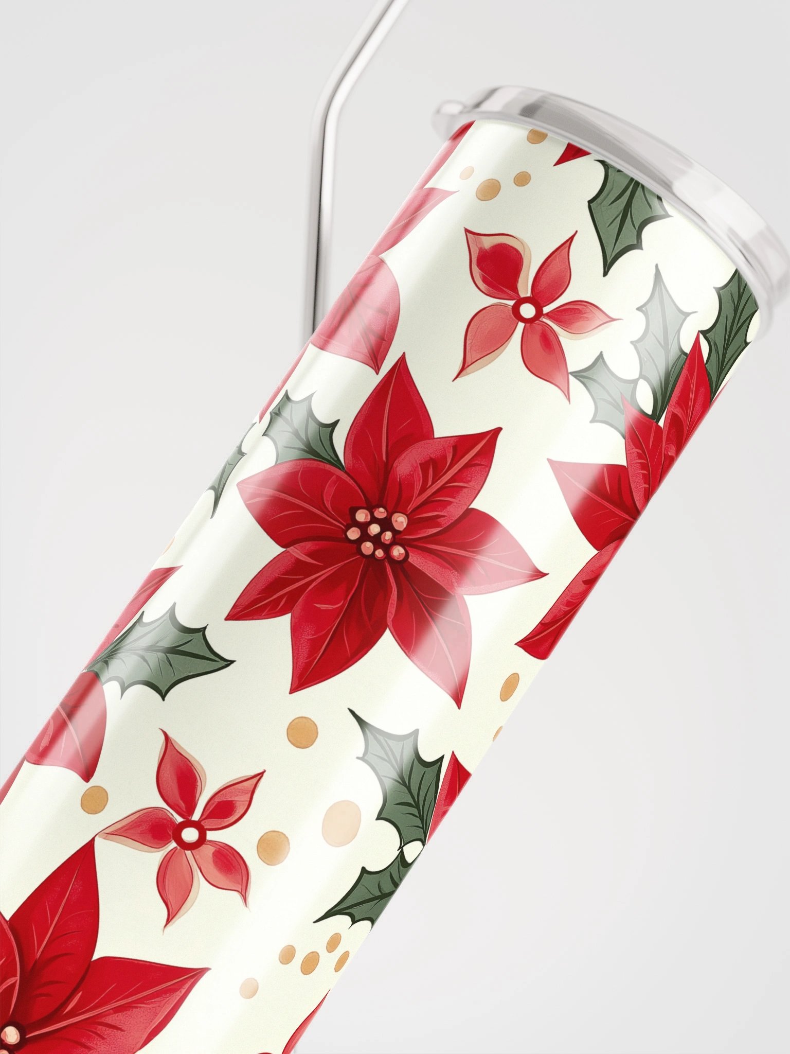 Poinsettia Stainless Steel Tumbler product image (4)