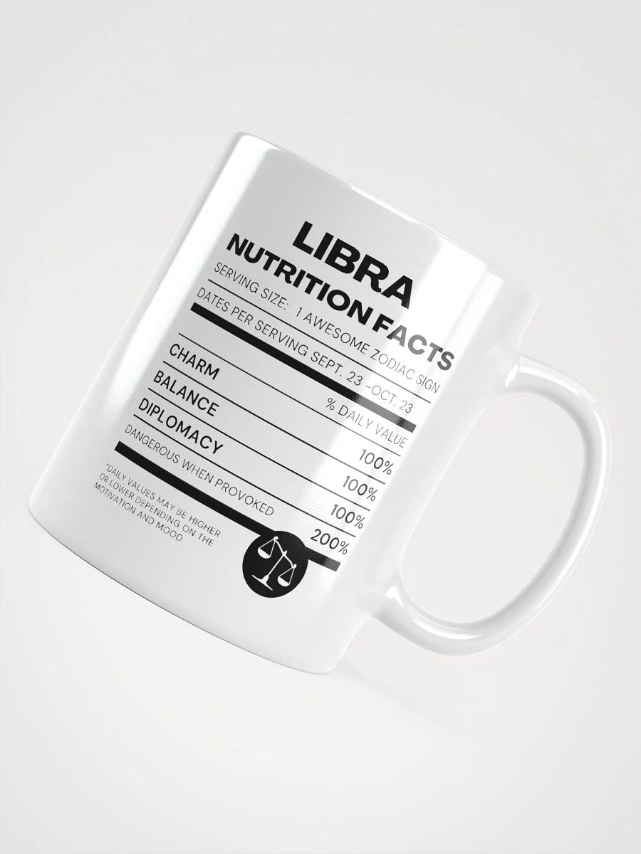 Libra Nutrition Facts Mug product image (5)