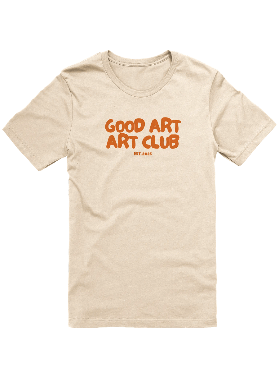 GOOD ART ART CLUB Warm Beige Logo Tee product image (2)