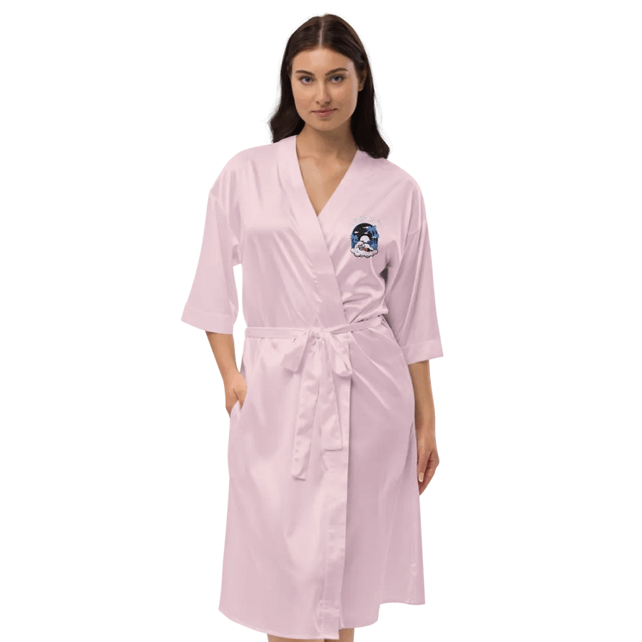 Cloudy Night BBBY Satin Robe Embroidered product image (15)