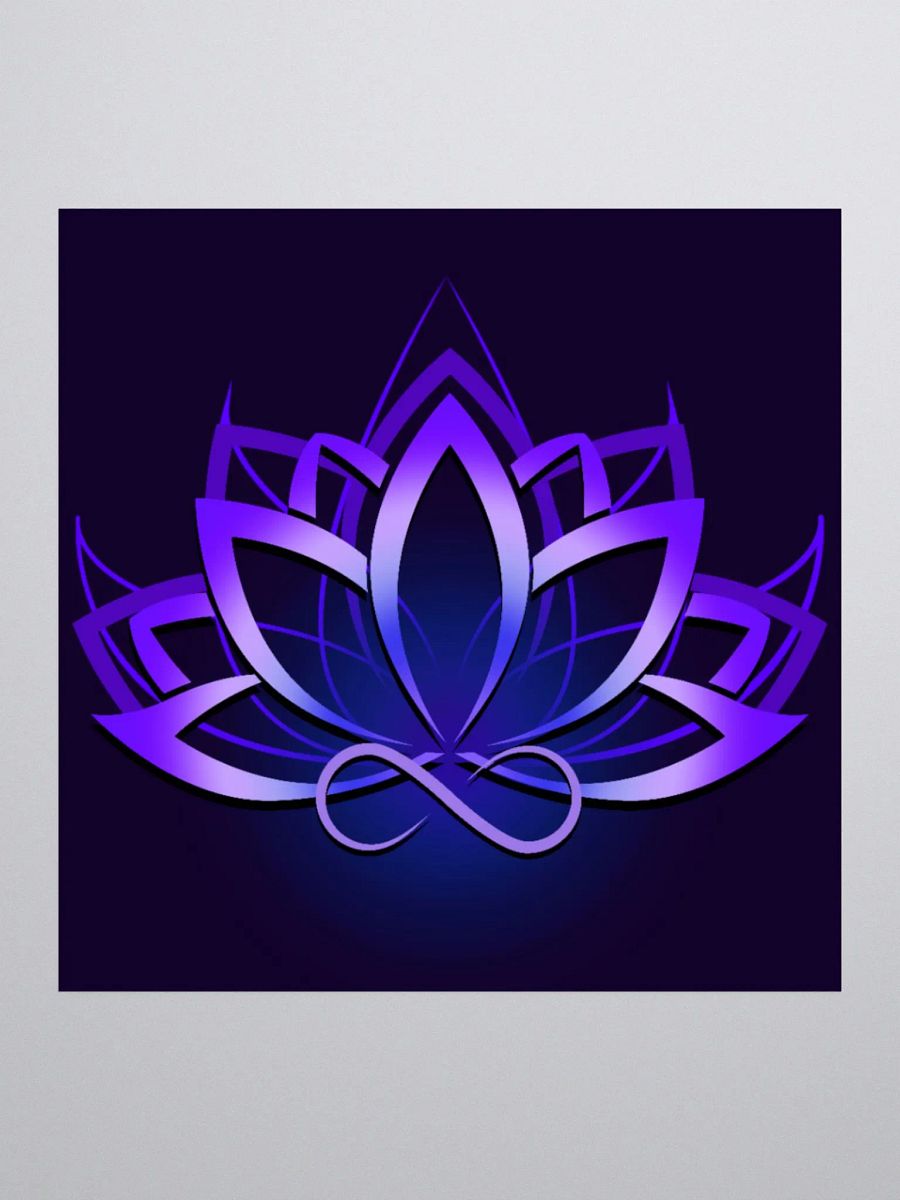 Flexxfinity Lotus Purple KissCut Sticker product image (1)
