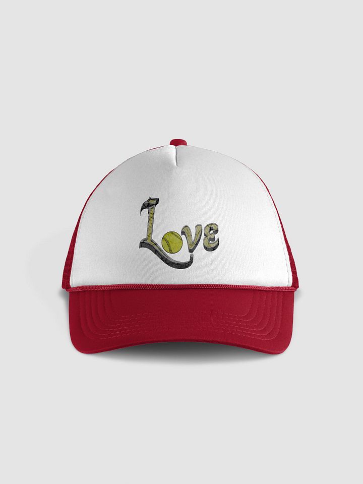 Love Softball Textured Hat product image (5)