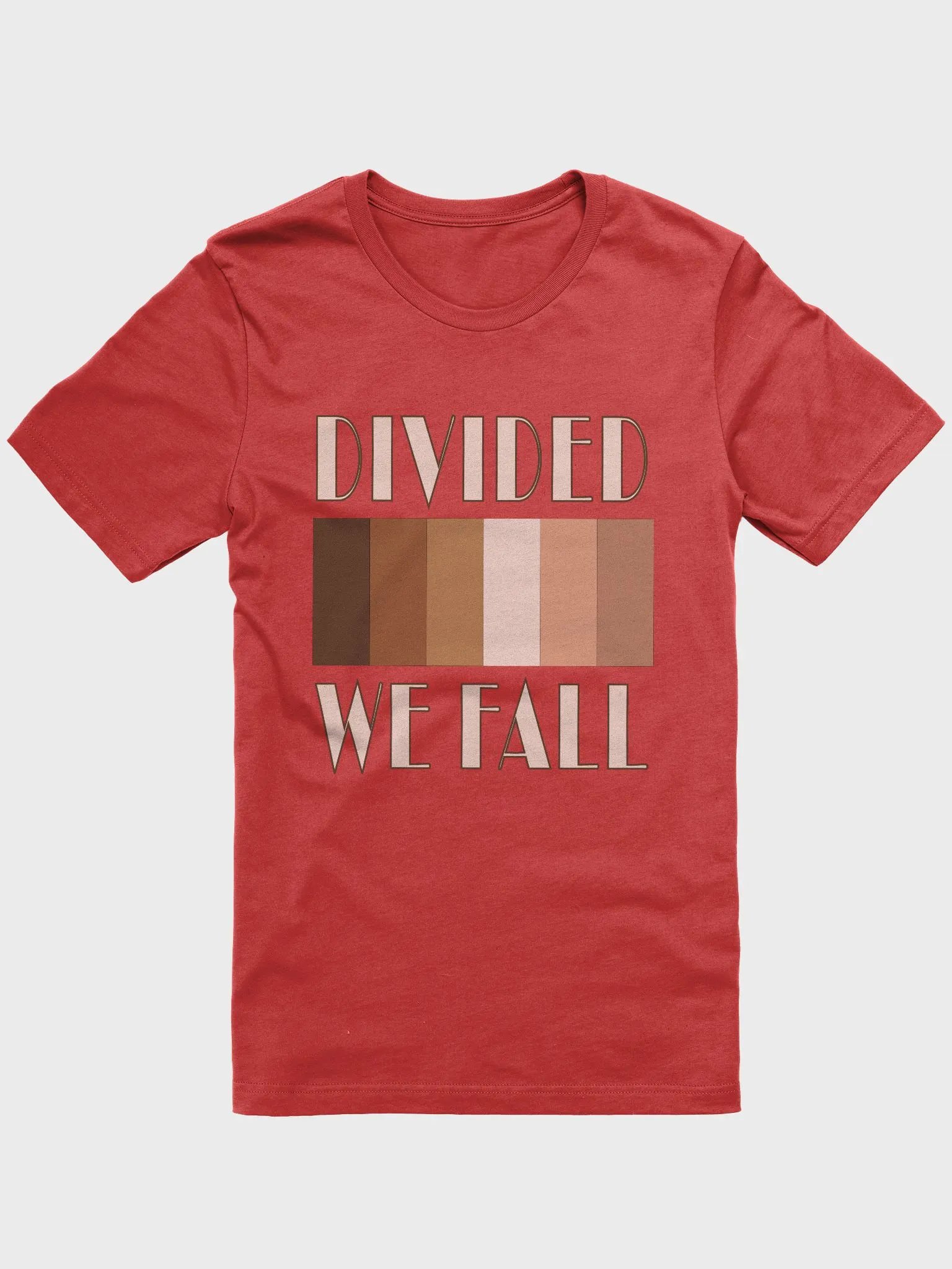 Divided We Fall - Skin Colour One - Bella+Canvas Supersoft T-Shirt product image (1)