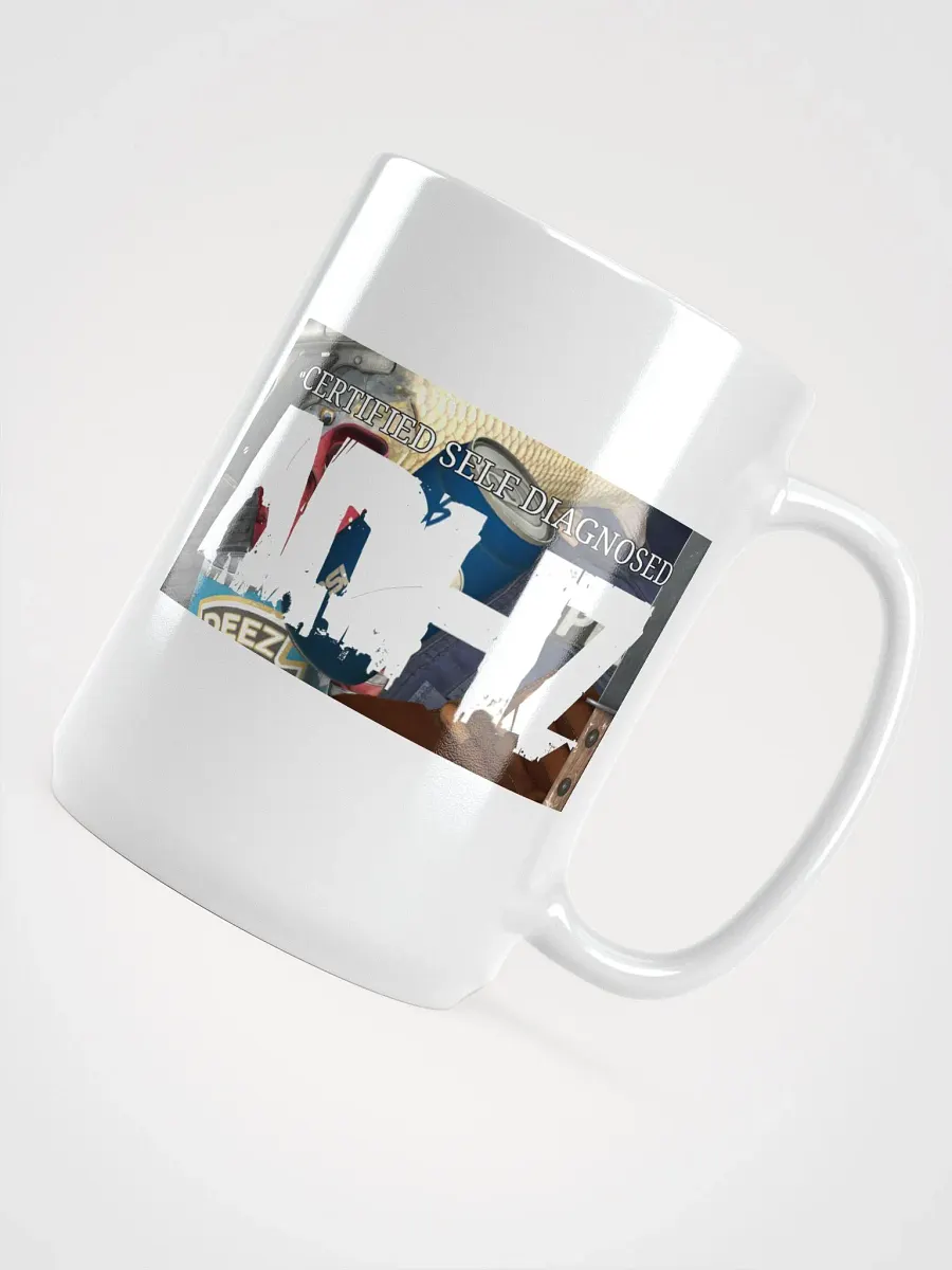 Certified ADHD White Glossy Mug product image (4)