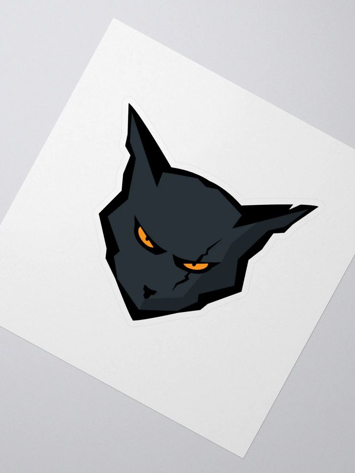 Couch Cat Logo Sticker 3x3 product image (2)