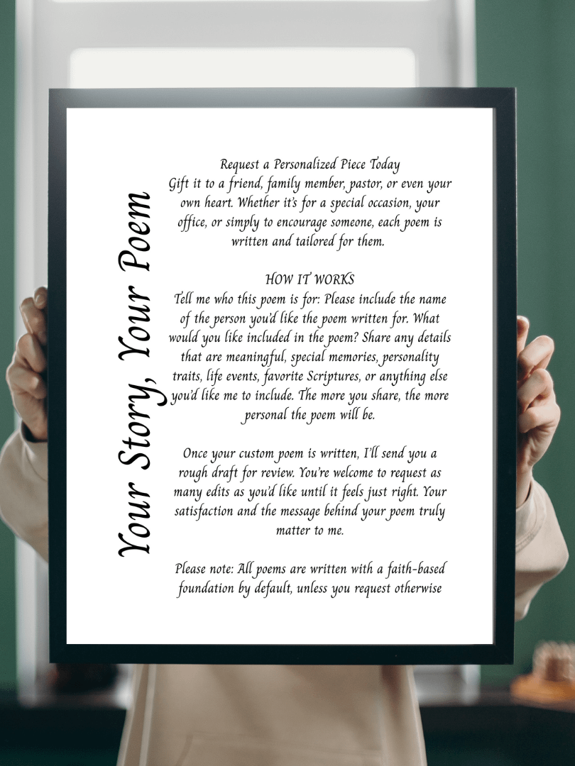 Custom Poem with Title on the Left product image (1)