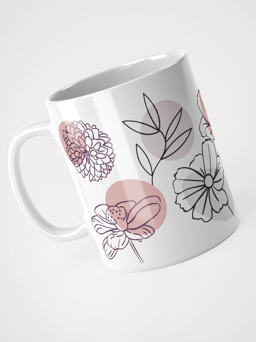 Mug Blanc - Rêverie Florale- Cadeau Floral Stylisé product image (3)