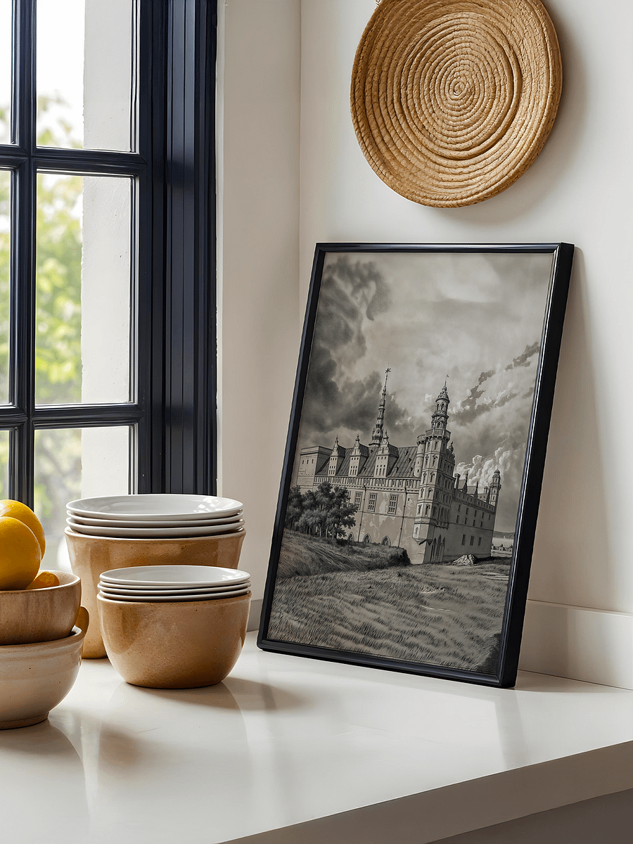 Kronborg castle - Vintage painting - Portrait product image (4)