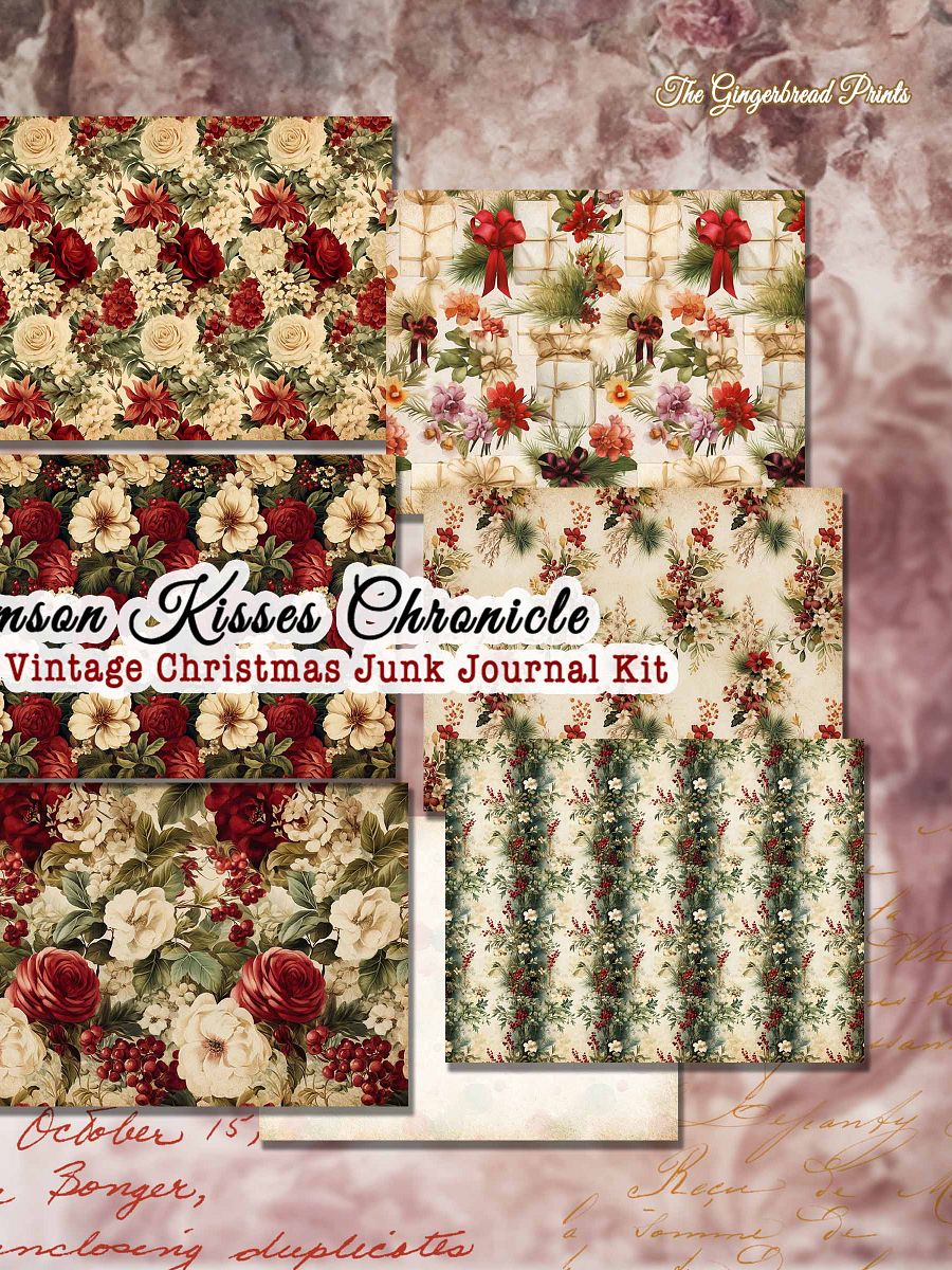 Crimson Kisses Chronicle Christmas Journal Digital Download only product image (7)