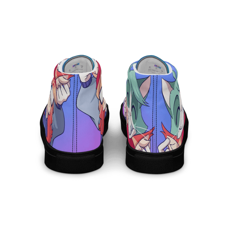 Cyan Teasing Alice's Women's High Top Canvas Shoes product image (5)