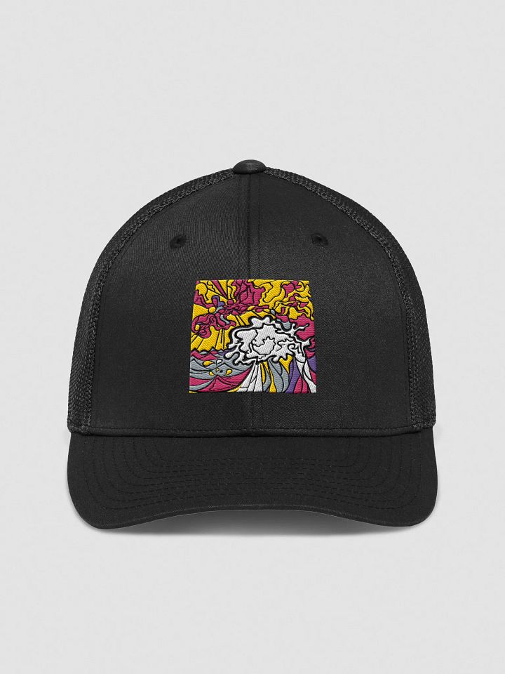 Fluid Fusion Trucker Hat - Wave at Sunset product image (1)