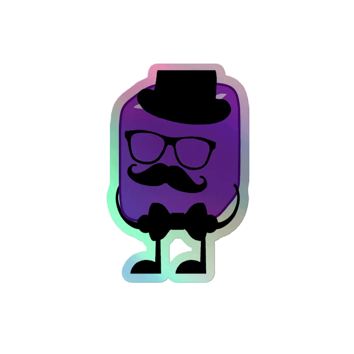 DisguisedPixel Mascot Holographic Sticker Set product image (2)