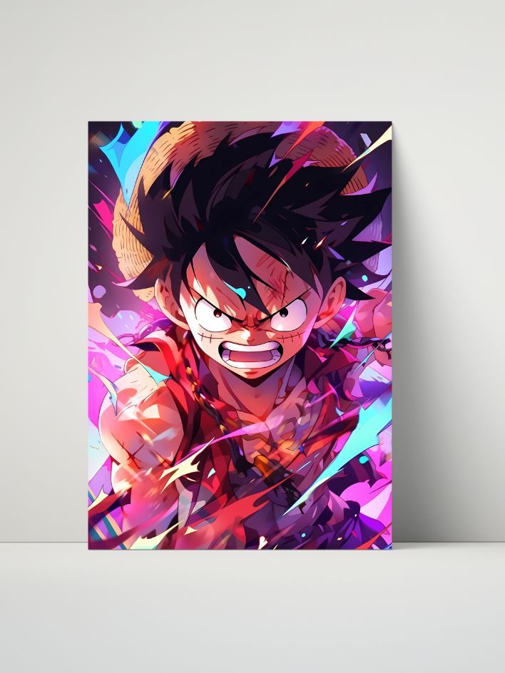One Piece Monkey D. Luffy Unstoppable Spirit Metal Print – 8x10 product image (1)