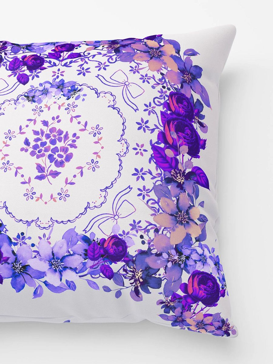 Violet Floral Blossom Pillow product image (4)