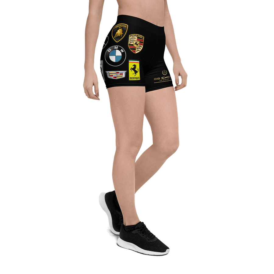 Luxury Car Logo All Over Print Women Shorts product image (7)