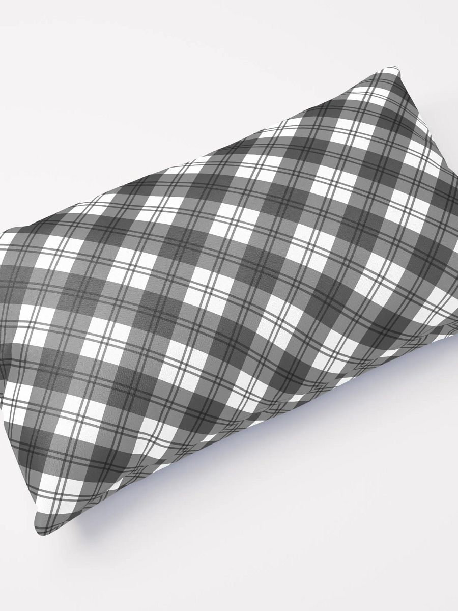Black/White Check Plaid Pillow product image (4)