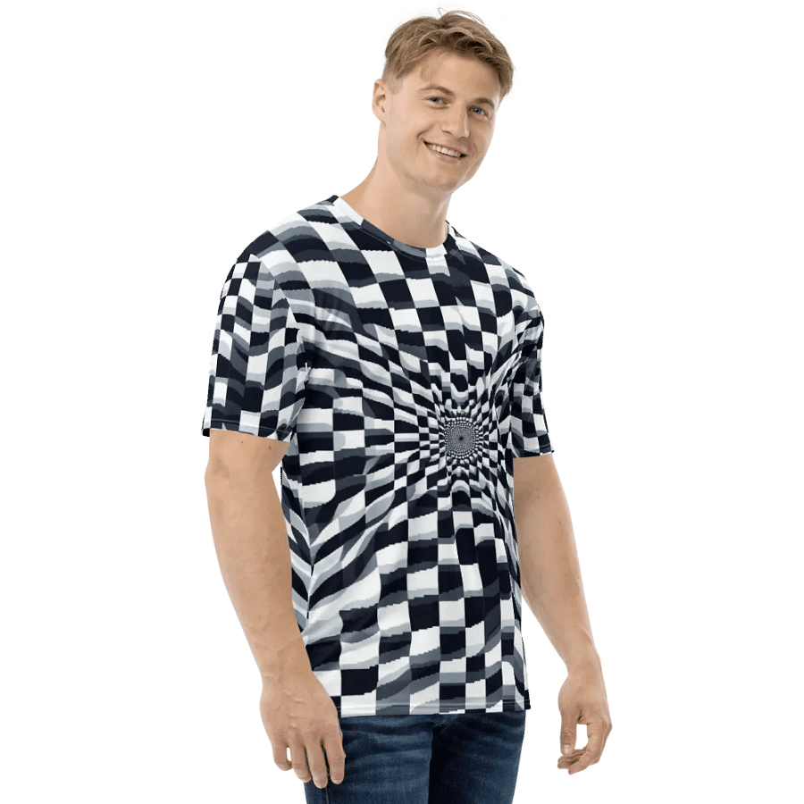 Twisted Monochrome Swirl All-Over T-Shirt product image (4)