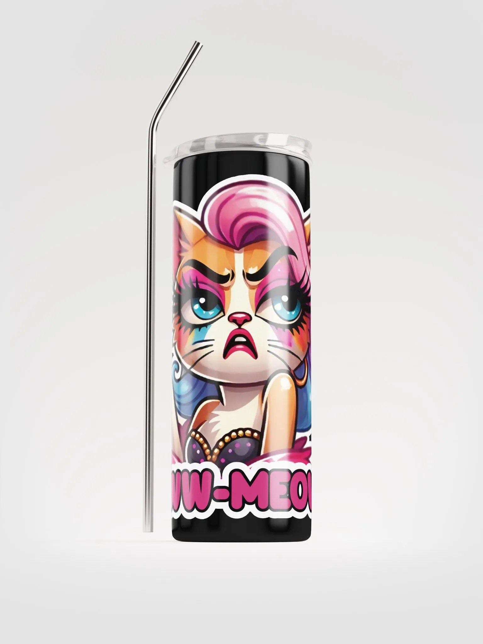 Eww-Meow! 20oz/600ml Slim Tumbler product image (2)