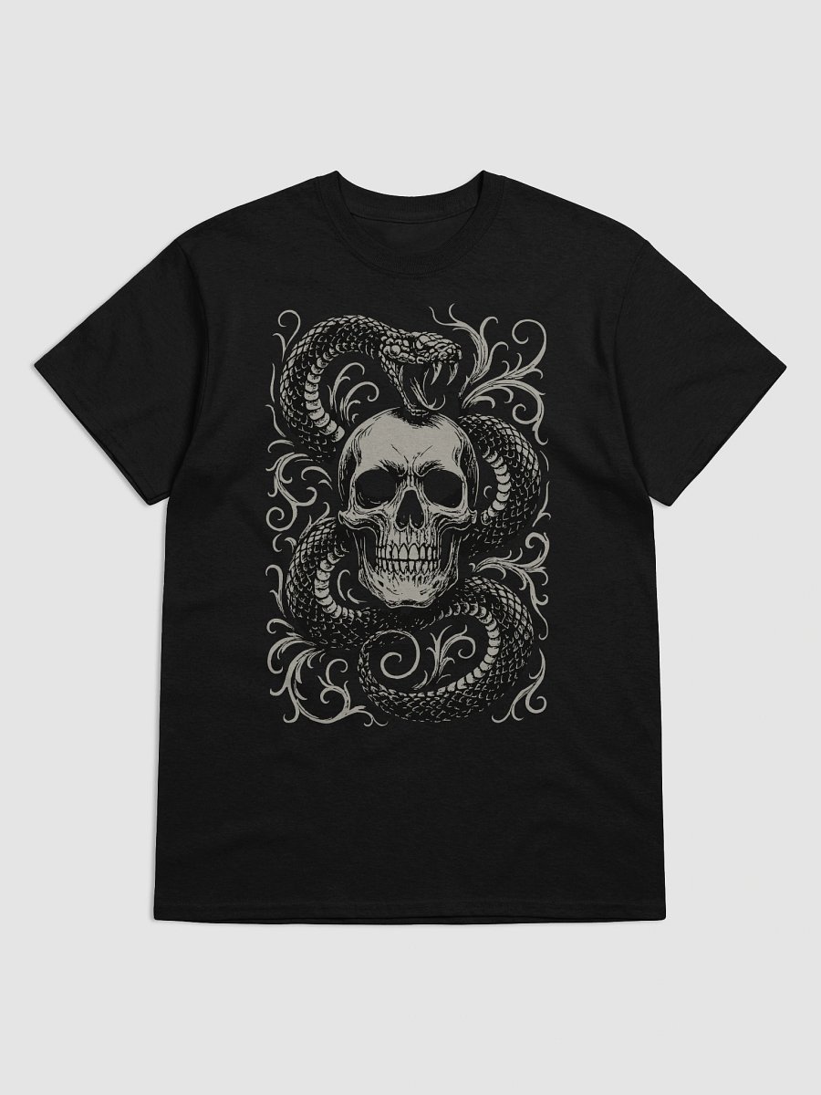 Venom and Bone Skull Snake T-Shirt – Gothic Streetwear Graphic Tee product image (5)