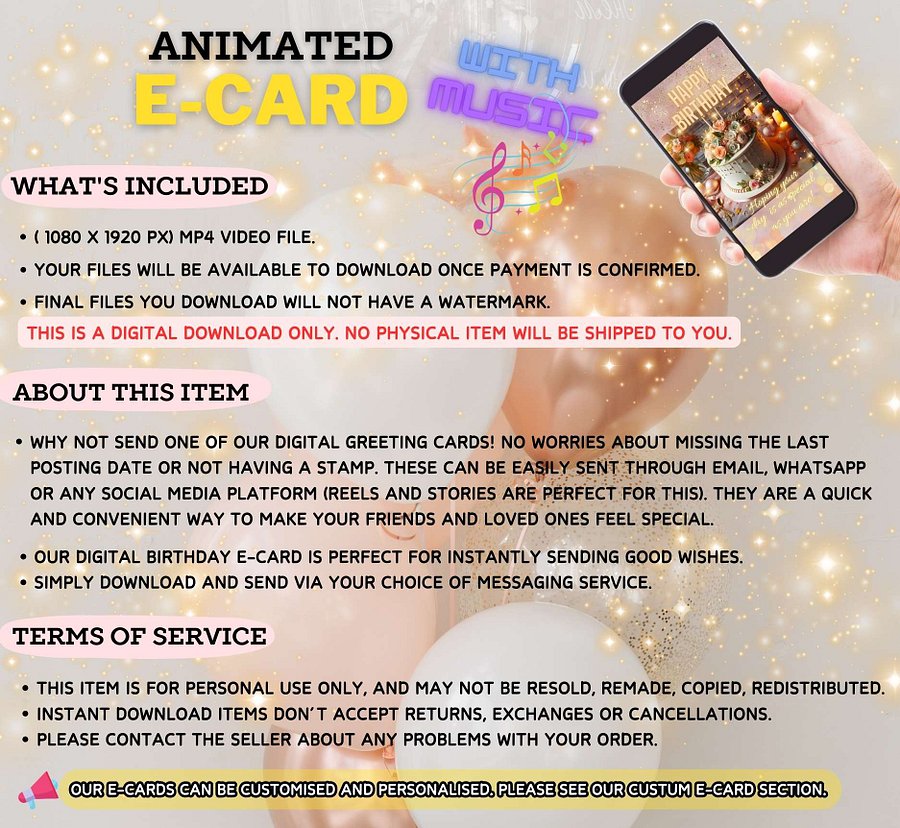 Barbie Birthday E-CARD [ Instant Download] product image (4)