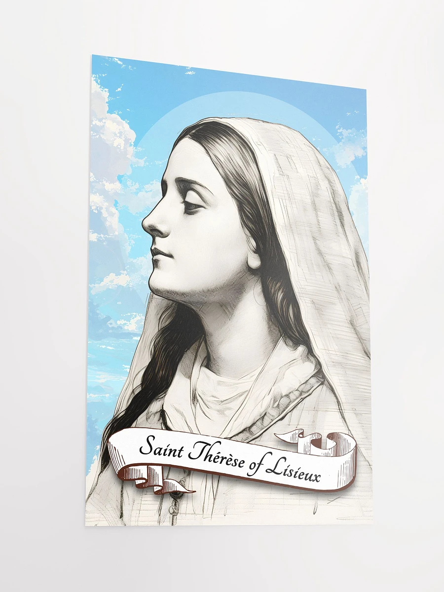 Saint Therese Of Lisieux Patron Saint of Foreign Missions, Missionaries, Priests, People Who Lost Parents, Florists, Sick People, Pilots, Aviators, Matte Poster product image (4)