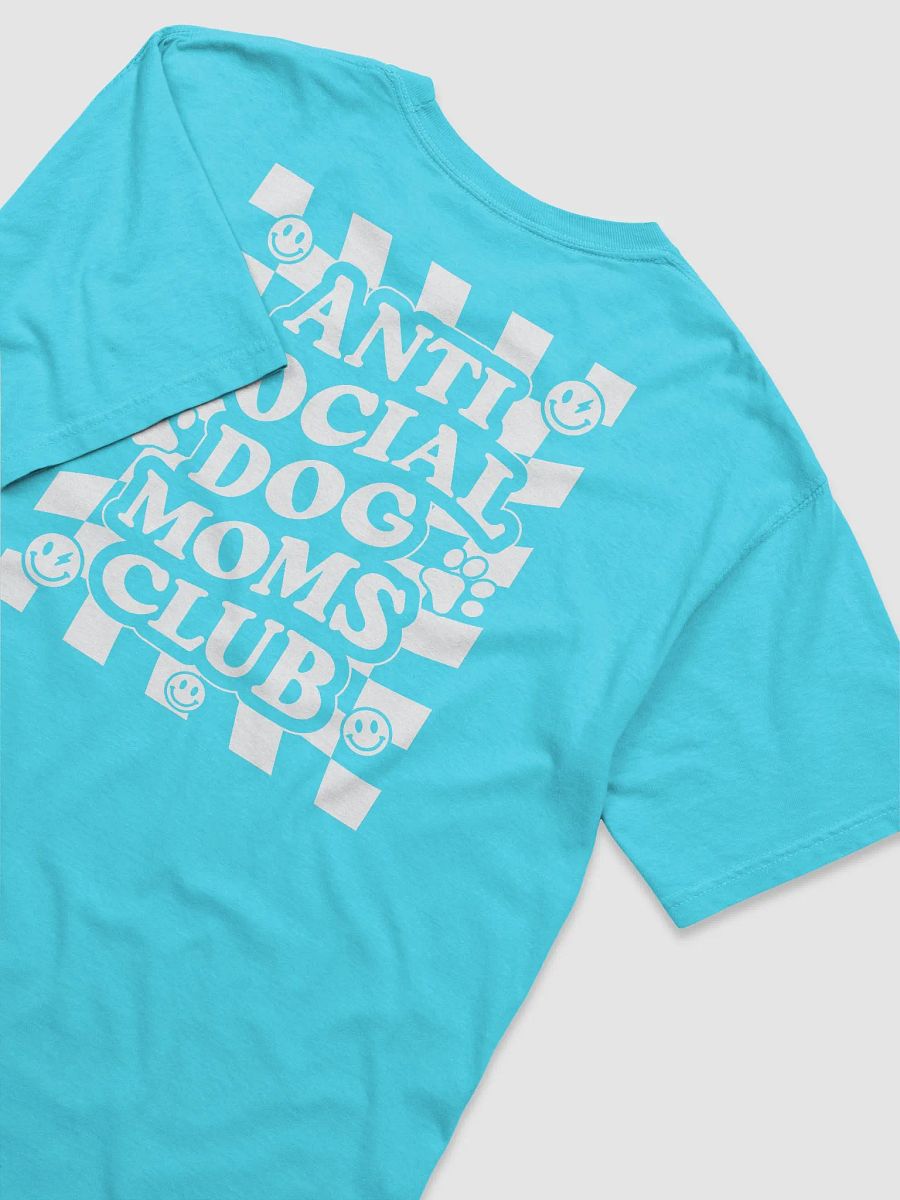 Anti Social Dog Moms Club Retro T-Shirt | Funny Introvert Checkered T-Shirt for Dog Moms product image (12)