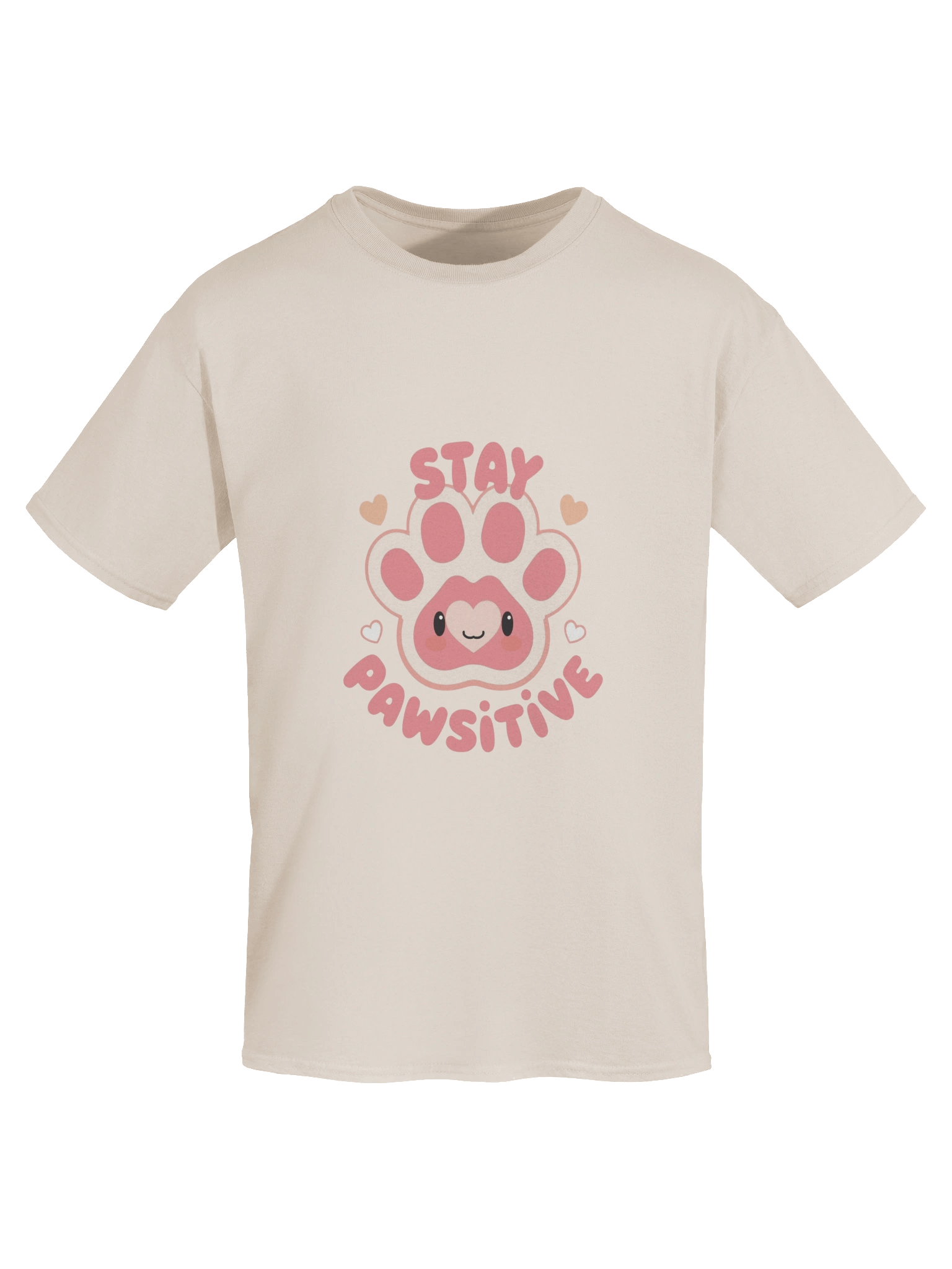 🩷Stay Pawsitive – Cute Kawaii Paw T-Shirt product image (91)