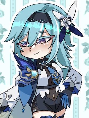 Day 23 Drawing Every Genshin Character: Eula