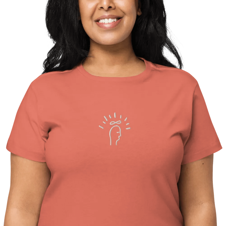 Magic Mind (white) embroidered waist length t-shirt product image (22)