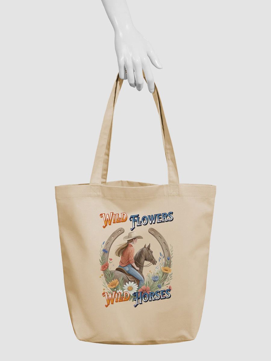 Wild Flowers Wild Horses Cowgirl Eco Tote product image (6)