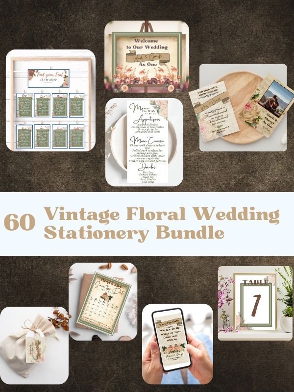 Vintage Floral Wedding Bundle product image (1)