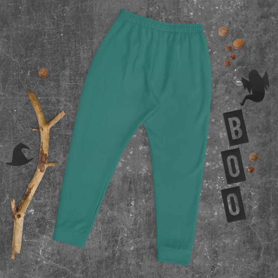 Plain Medium Teal Green True Summer Recycled Polyester Premium Men's Joggers by Treasure Pie product image (8)