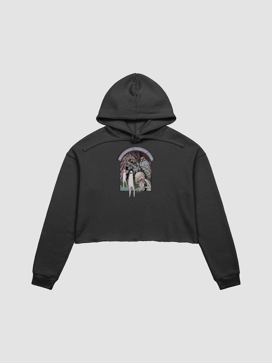 Nocturnal Cryptids Club Crop Hoodie product image (1)