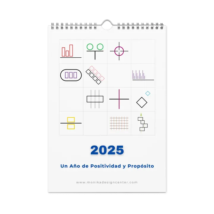 Espanol Implicito-Spanish Implied 2025 Calendar-Calendario (Dias en ingles)-Now $10.50 Use promo code VIBES4LOVE at checkout product image (2)