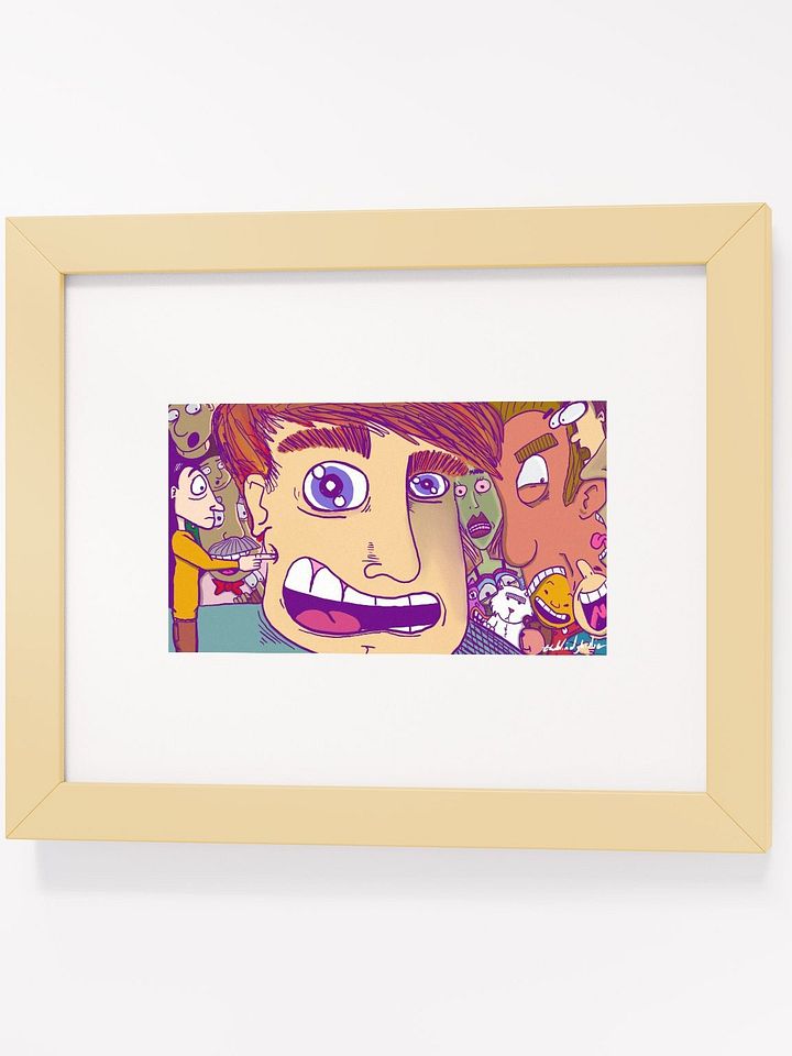 Faces Collide Matte Poster product image (1)