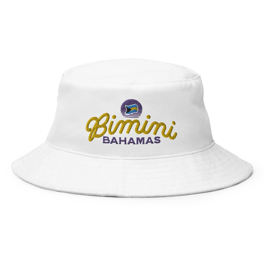 Bimini Bahamas Hat : Bahamas Flag Bucket Hat Embroidered product image (7)