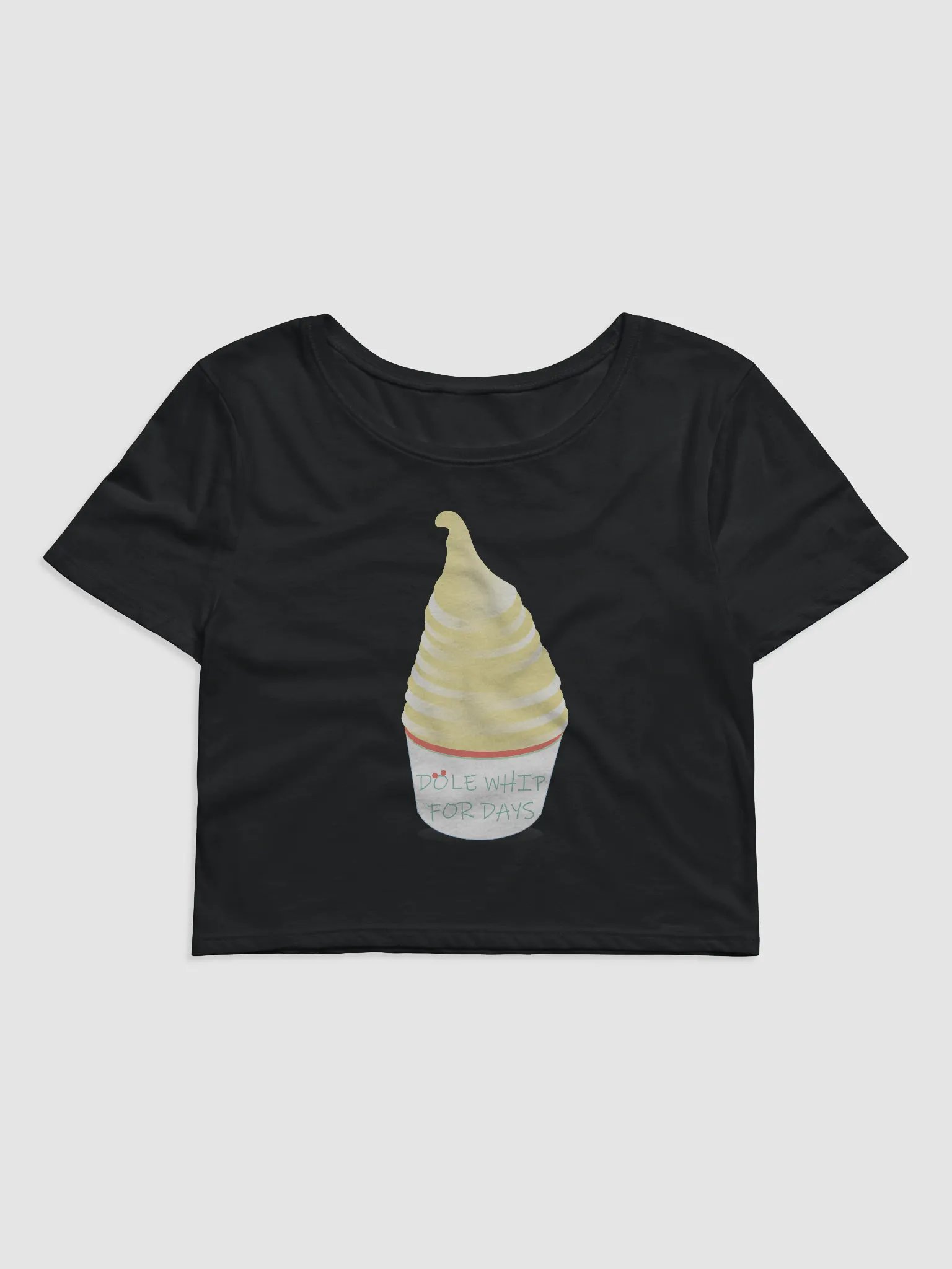 Disney World Snacks Dole Whip for Days Crop Tee product image (1)