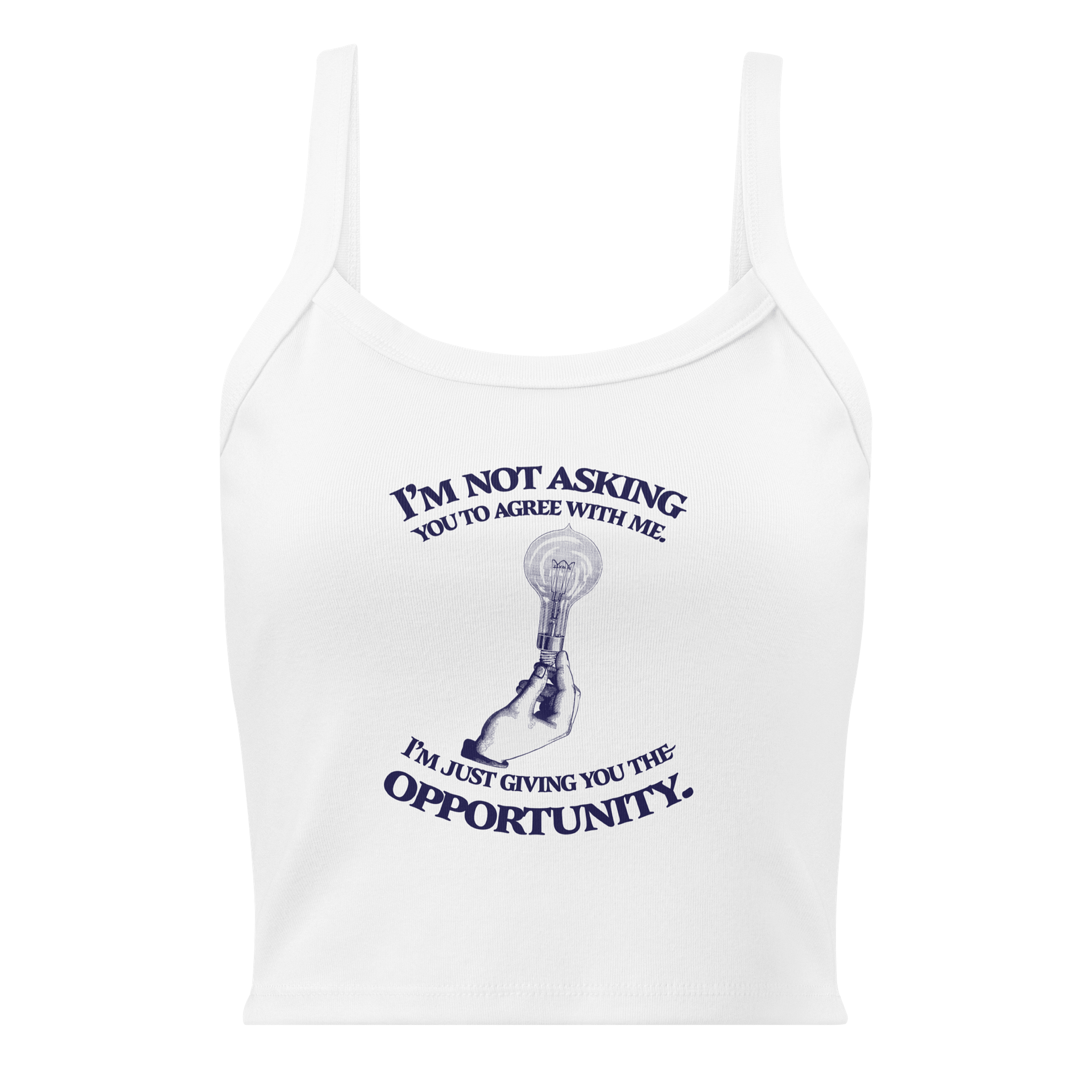 I'm Not Asking You Micro-Rib Tank Top product image (1)