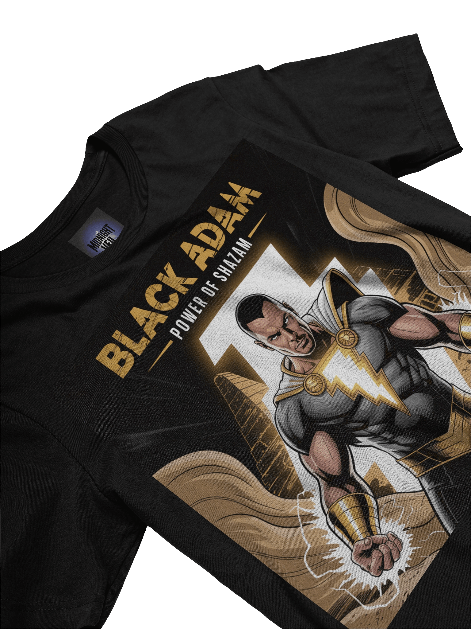 Black Adam Shazam Surge Supersoft T-Shirt – Kahndaq Shadow Thunder product image (5)