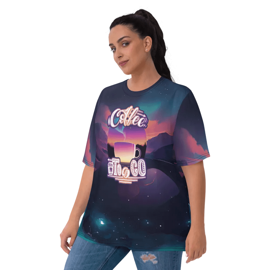 Coffee to Go All Over Print T-shirt product image (6)
