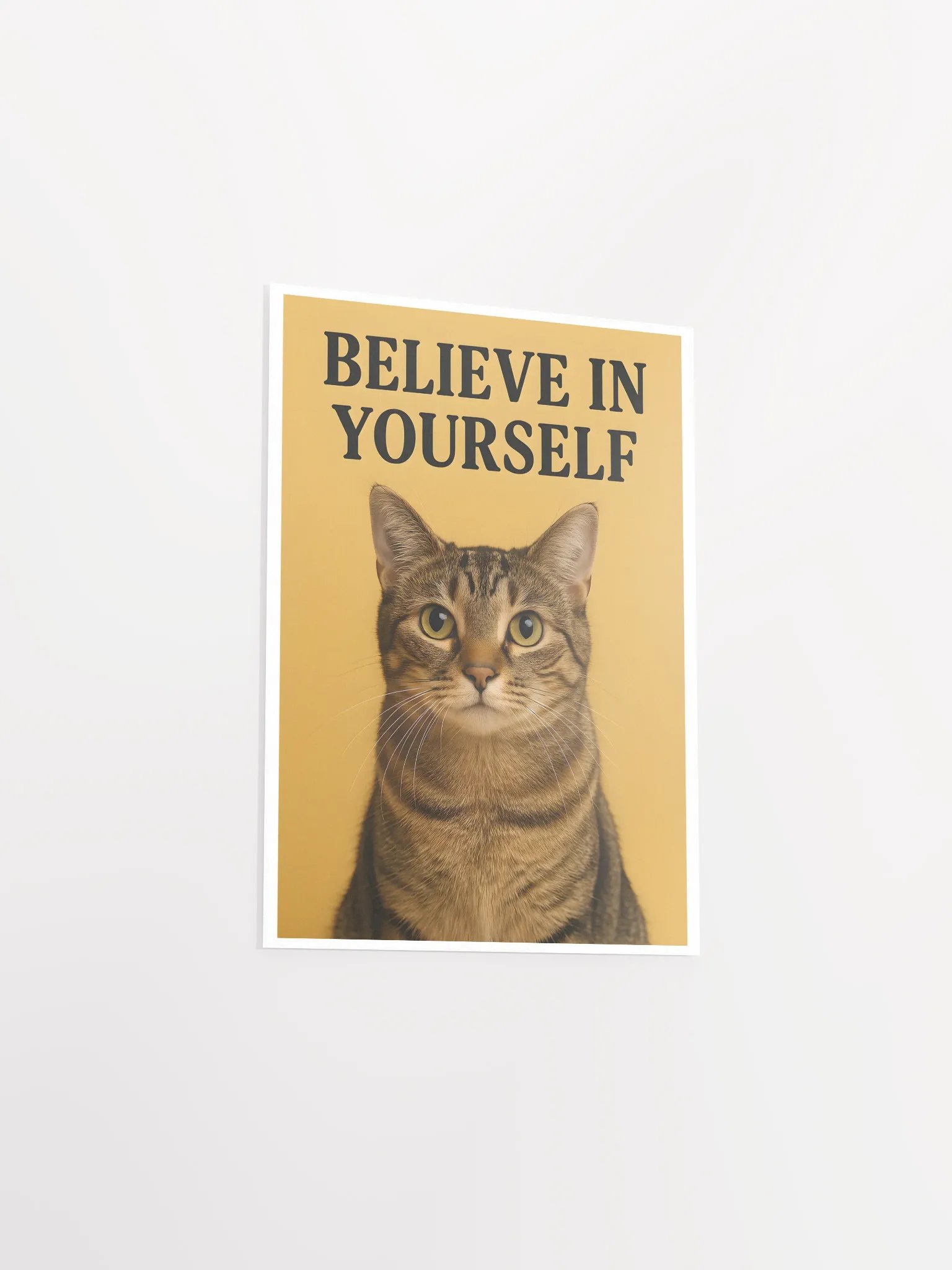 Believe in Yourself Motivational Cat Poster product image (17)