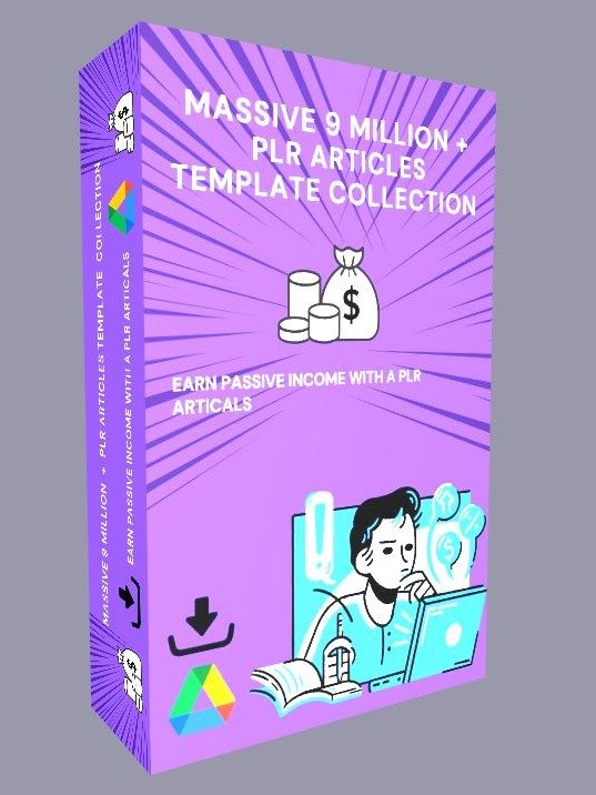 Massive 9 Million+ PLR Articles Template Collection | Lifetime Google Drive Access | Instant Download | Ready-to-Use Content product image (1)