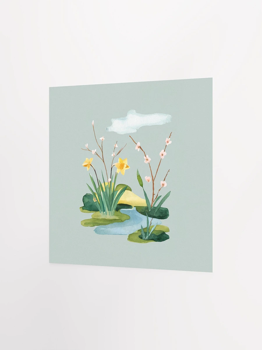 Gentle Floral Waterside Watercolor - Poster product image (2)