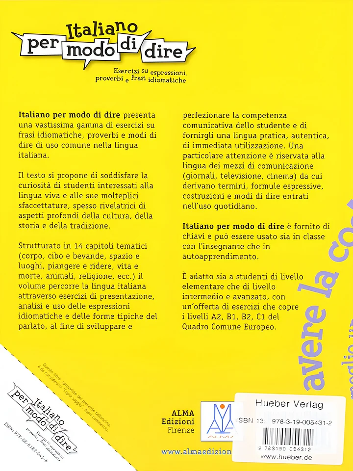 Italiano per modo di dire: Esercizi su espressioni, proverbi e frasi idiomatiche product image (2)