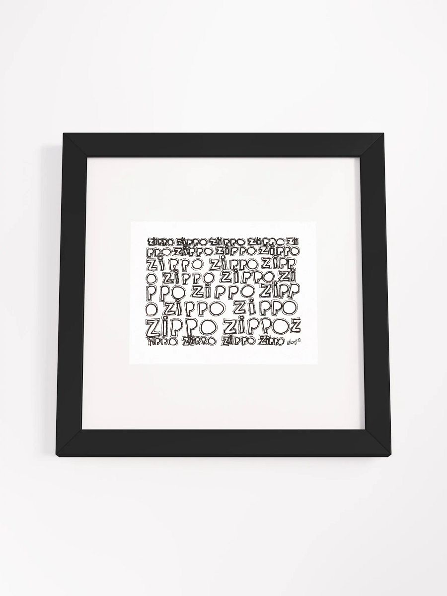 zippo Panel Card Print Framed product image (4)