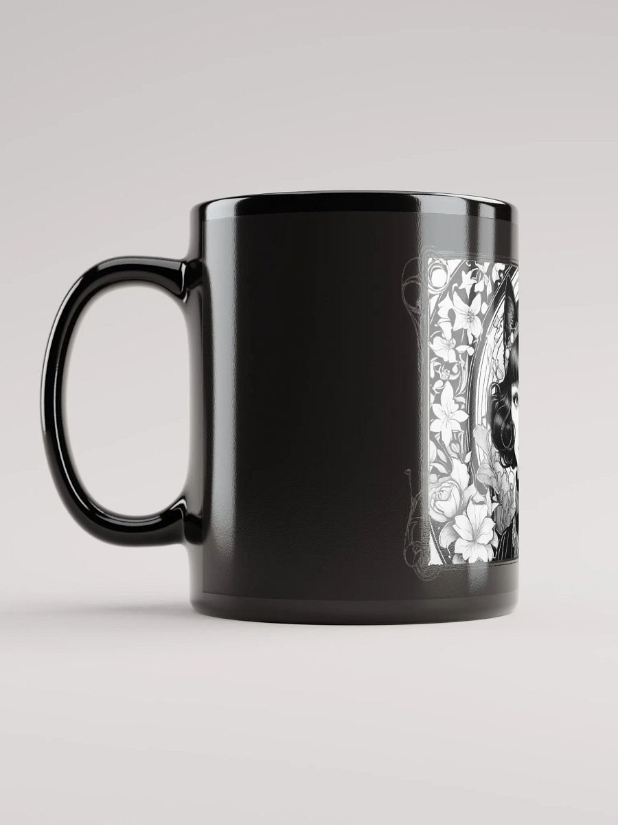 Whimsy, a cute Cat Woman - Black Glossy Mug product image (6)