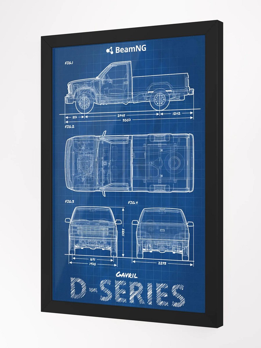 Framed Poster: Gavril D-Series Blueprint product image (3)
