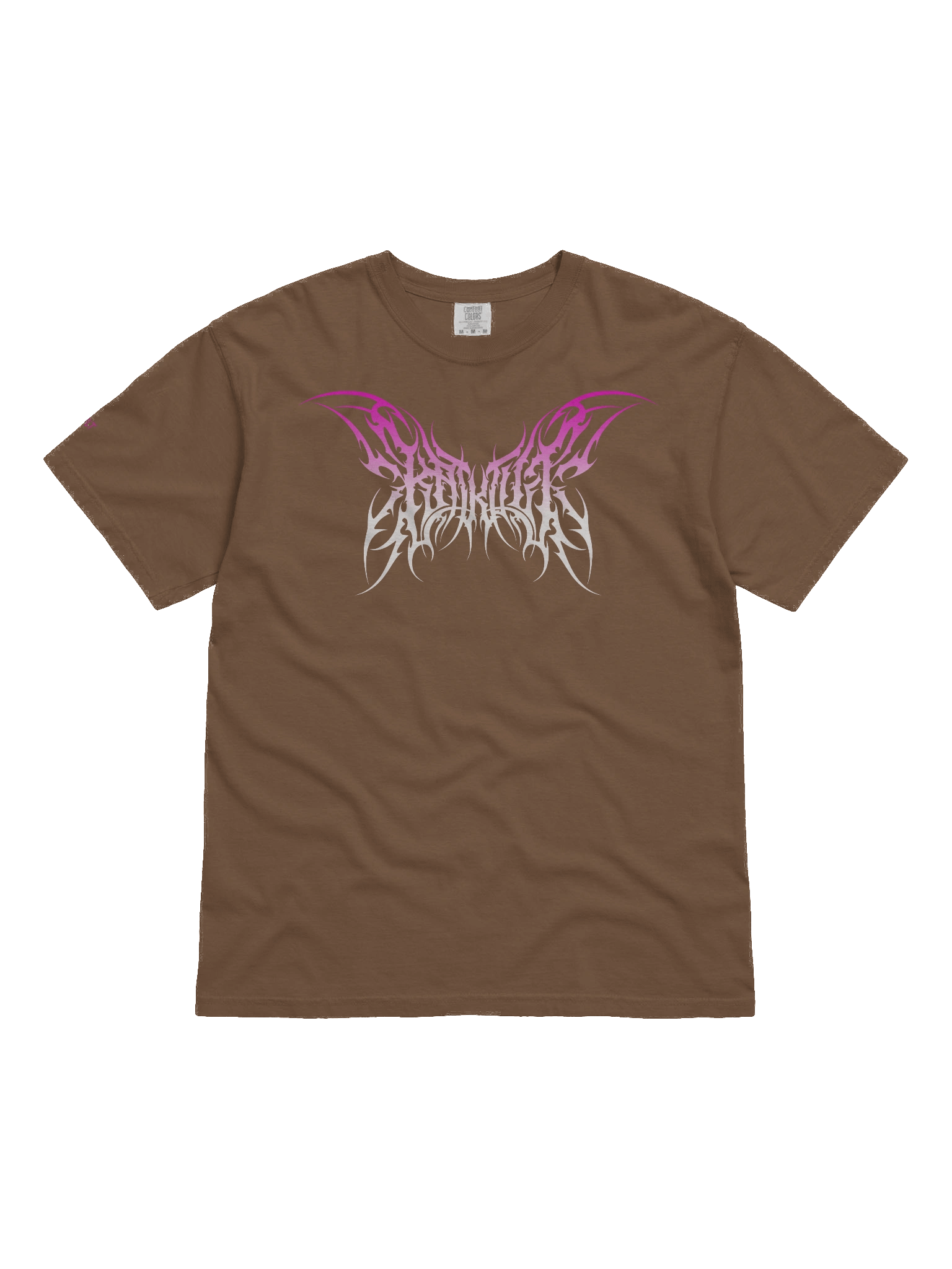 Kat Kult Comfort Colors T-Shirt (Pink & White logo) product image (31)
