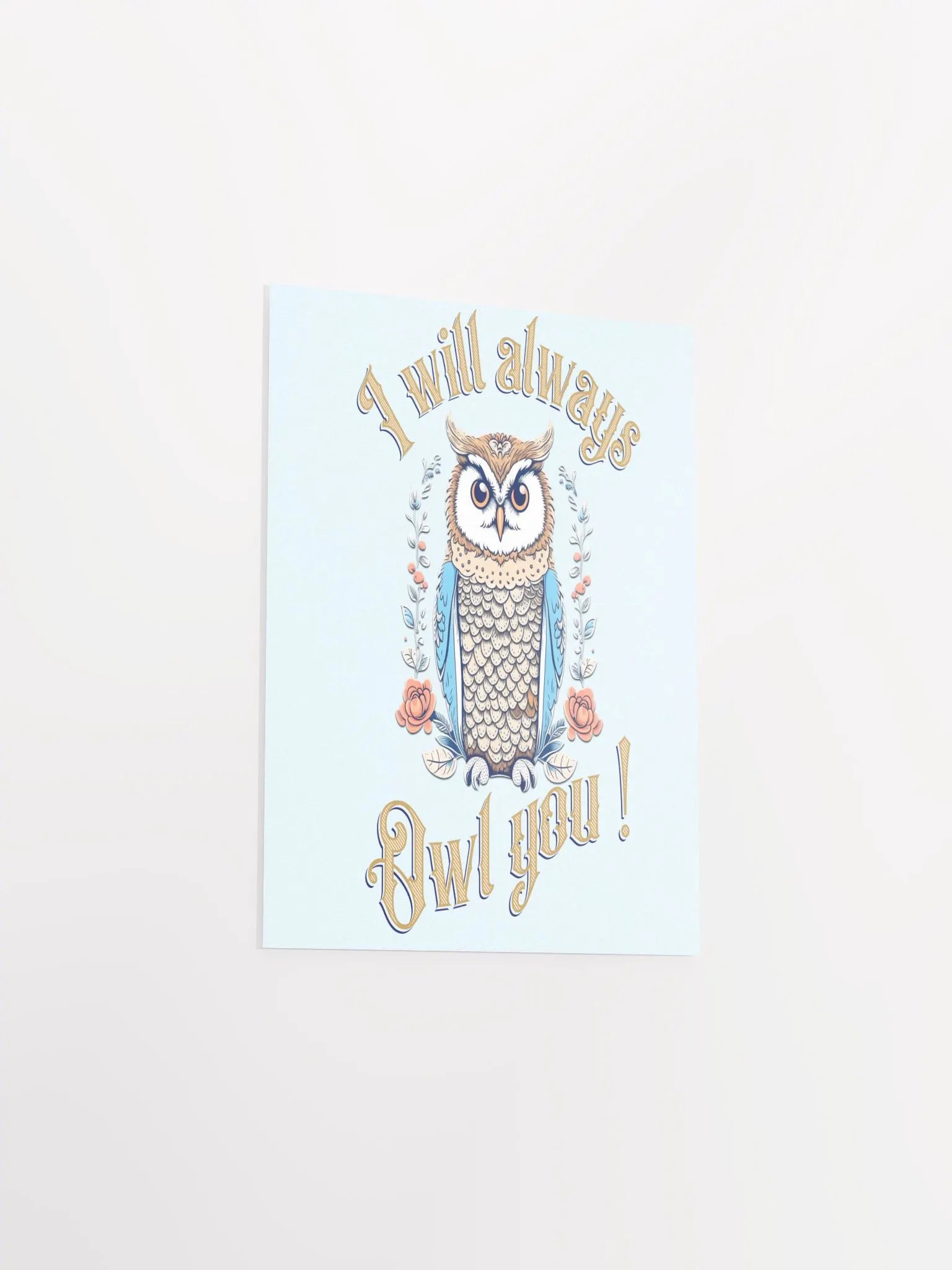 Whimsical Owl Love Poster product image (3)